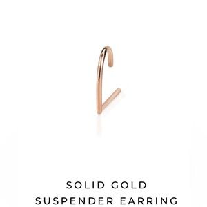 Smith + Mara Gold suspender earring